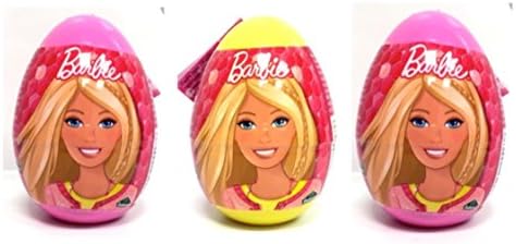 3 NEW BARBIE PLASTIC SURPRISE EGGS
