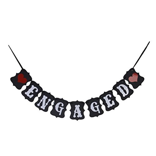 Engaged Banner Wedding Party Bunting Garland Engagement