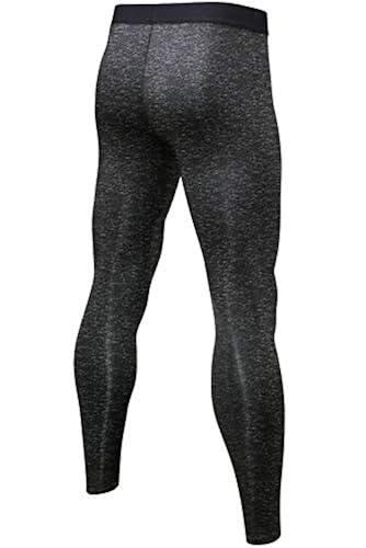Lavento Men's Compression Pants Baselayer Cool Dry Pocket Running