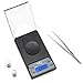 Smart Weigh Ultra Slim Jewel Digital Pocket Scale 20g x 0.001g Capacity, with Calibration Weight and Tweezers,Black