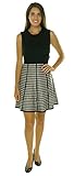 Calvin Klein Houndstooth Print Fit Flare Dress