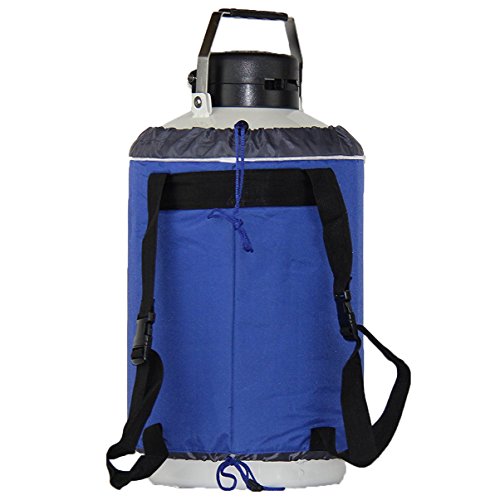 4189EbsJzmL US SOLID Liquid Nitrogen Dewar 10L Cryogenic Container Liquid Nitrogen LN2 Tank Dewar with Straps 6 Canisters - Image 5