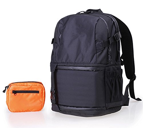 Cheerwing F-350AW Travel Backpack Bag Case for DSLR SLR Cameras & Accessories, Black