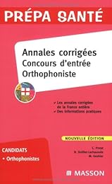 Annales corrigées, concours d'entrée orthophoniste
