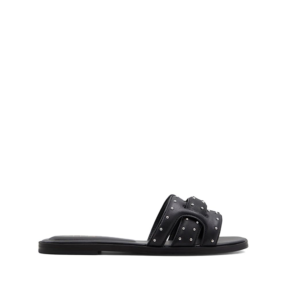 ALDO Women's Elenaa Flat Sandal, Black Combo, 11
