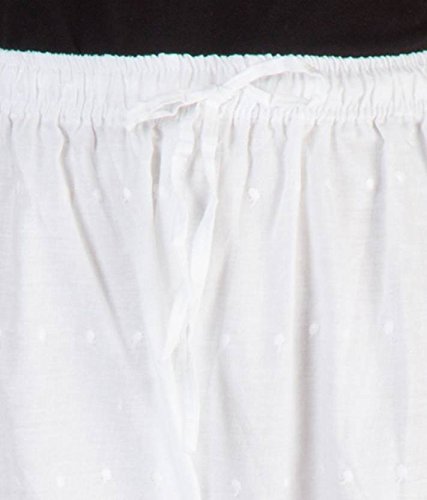 komal trading women's cotton palazzo pants (white)
