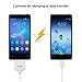Micro USB 2.0 OTG Cable, NANAMI Multi-in-1 On-The-Go Adapter Male Micro USB to Female USB for Keyboard, Mouse, Smart phone and Tablet with OTG Function(White)