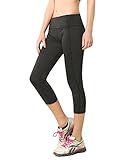 Bentibo Women's Capri Athletic Tights Crop Yoga Leggings Running Workout Pants