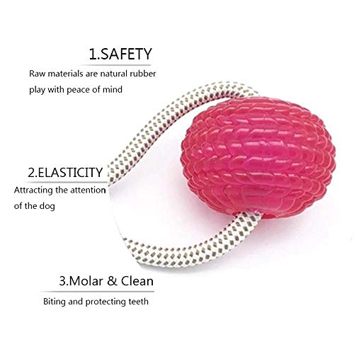 Womdee Dog Bite Toy, Multifunction Pet Molar Bite Toy, Durable Dog Tug Rope Ball Toy With Suction Cup - Tugging, Pulling, Chewing, Playing, Adult Dogs And Puppies - Thumbnail 5