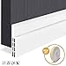 Door Sweep Weather Stripping Self Adhesive Under Door Draft Stopper Sound Proof White 2