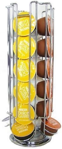 New 24 Rotating Capsule Coffee Pod Holder Tower Stand Rack for Dolce Gusto by D2B