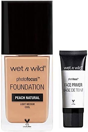 Wet Wild Photo Focus Foundation Bonus Free Mini Primer (Peach Natural 367C)