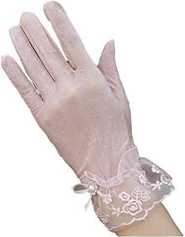 Women Lace Uv Protection Gloves Summer Short Driving Gloves Touch Screen
