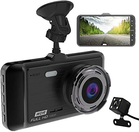 Dash Cam - Mai jili 1080P Full HD Car DVR Dashboard Camera, Driving Recorder with 4 Inch LCD Screen, 170 Degree Wide Angle, WDR, G-Sensor, Motion Detection, Loop Recording