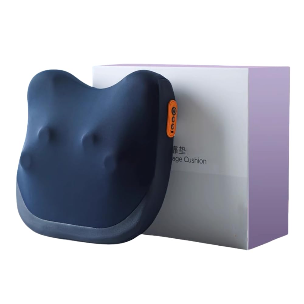 Photo 1 of Xummero Shiatsu Back and Neck Massager with Heat, Cordless Rechargeable 3D Kneading Deep Tissue Massage Pillow for Chair, Car, Muscle Pain Relief on Full Body Shoulders, Legs, Foot (with CE & FCC)
