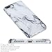 iPhone 7 Plus Case, iPhone 8 Plus Case,VIVIBIN Cute Black and White Marble for Men Women Girls,Clear Bumper Soft Silicone Rubber Matte TPU Best Protective Cover Slim Fit Phone Case for iPhone 7/8 Plus