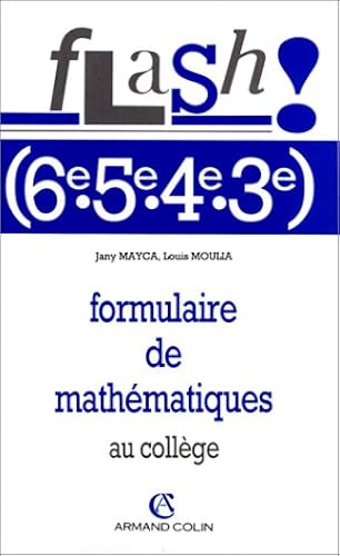 Download Formulaire de mathématiques au collège (6e.5e.4e.3e) PDF