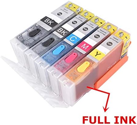 HAMISS PGI-570 570 571 refillable ink cartridge full ink for canon PIXMA TS6050 TS6051 TS6052 TS5050 TS5051 TS5052 TS5053 printer