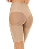 Leonisa Well Rounded Invisible Butt Lifter Shaper Short Womens Slimming Seamless Shapewear with Light Compression