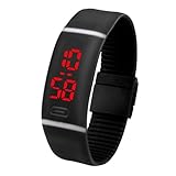 Beautyvan Red LED Sports Running Watch Date Rubber Bracelet Digital Wrist Watch?
