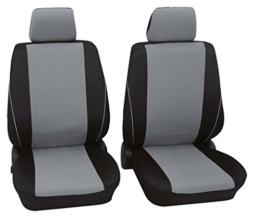 Faszination 80156 Car Seat Covers Only Front Seats Black Grey