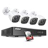 ANNKE 8CH H.265+ Security Camera System 5MP Lite DVR with 1TB Hard Drive, 4 × 1080P PIR CCTV Camera for Outdoor Indoor…