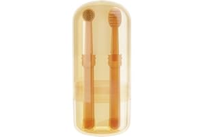 1 Set Silicone Pet Toothbrush Kit, Dog Toothbrush & Cat Toothbrush, Dog Teeth Cleaning Tool for Dogs and Cats (Orange, 11.5×5