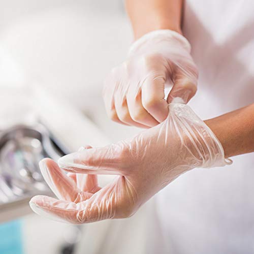 Basic Medical Clear Vinyl Exam Gloves LatexFree & PowderFree VGPF