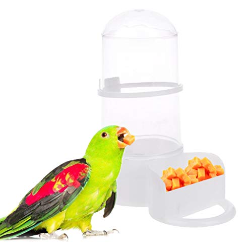 Qupida Bird Animal Occasionally Filing Waterer Clip for Aviary Parrot Crochet Cockatiel Non-Spoilers Bird Feeder Farm Equipment - Thumbnail 2
