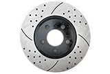 Prime Choice Auto Parts PR63024L Front Drivers Side Performance Drilled And Slotted Brake Rotor