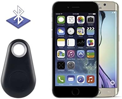 Geeko Universal Mini Gadget Tracker - Bluetooth 4.0, GPS, Up to 6 Devices, 25-Meter Range - Black