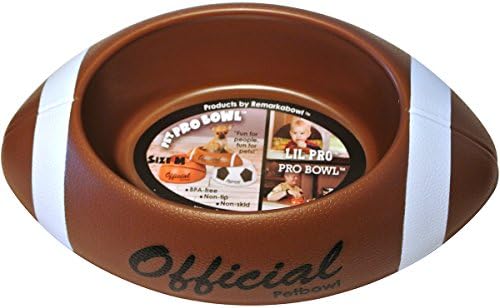 Remarkabowl Pet Pro FootBowl Pet Food Water Dish Football