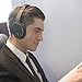 Active Noise Cancelling Headphones Bluetooth Wireless Over Ear, Foldable Deep Bass Hi-Fi Stereo, Srhythm Unique Rubber Finish for Running Travel Work TV PC DJ Phone Gift Airplane Adaptor (Black)