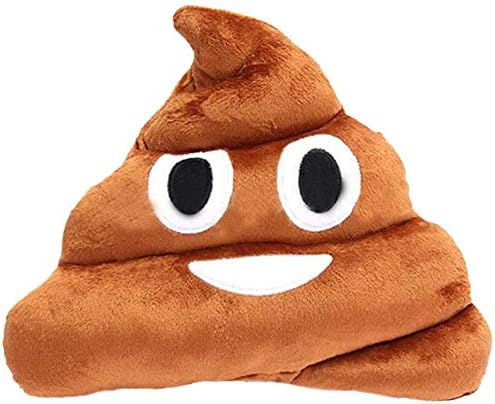 SYGA 32cm Poop Plush Pillow Cute Emoji Stuffed Cushion Soft Toy Gifts