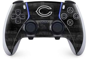 Skinit Decal Gaming Skin Compatible with PS5 DualSense Edge Pro Controller - Officially Licensed NFL Chicago Bears Black & White Design