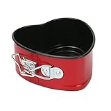 Mini Cake Pan, MCIRCO 4 Inches Nonstick Springform Pan Leakproof Mini Cake Pan Heart Shape Cheesecake Pan Baking Tools with Removable Smooth Bottom and Quick-Release Latch