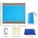UPSTONE Sand Free Beach Blanket Mat – Waterproof Travel Hiking Camping Picnic Mat Outdoor Beach Blanket Sand Proof with Drawstring Carrying Bag & 2 pcs Inflatable Pillow – Blue (82”×79”)thumb 3