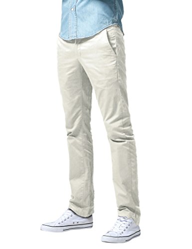 Match Men's Slim Fit Straight Leg Casual Pants (34, 8036 Off white)