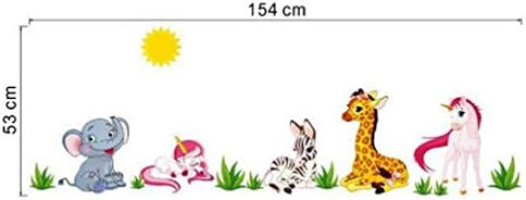 Animal Pattern Removable Mural Wall Stickers Wall Decal Room Home Decor