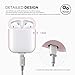 elago Premium Silicone AirPods Case Designed for Apple AirPods 1 and 2, Front LED Visible [Lovely Pink]