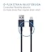 Native Union NIGHT Cable - Lightning to USB Charging/Sync Cable - Extra Long 3 Meter Braided Cable with Weighted Anchor Knot - Compatible with iPhone, iPad, iPod (Marine)