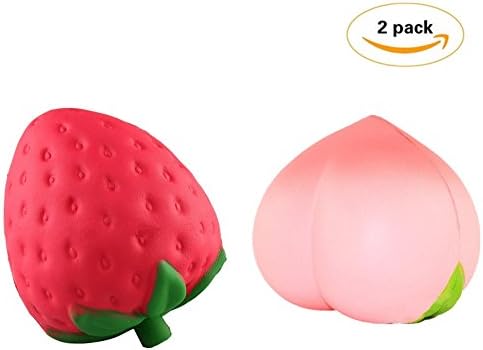 Squishy Slow Rising Soft Cute Squishy Peach Strawberry