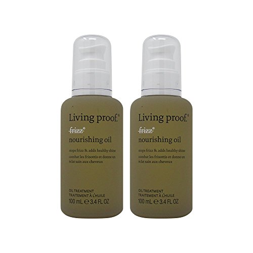 Bundle-2 Items : Living Proof No Frizz Nourishing Oil, 3.4 Oz (Pack of 2)