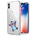 iPhone 10 CASE,iPhone X CASE, Stitch playing Bubble 3D Printed Soft Clear TPU Bumper Protective Cute Case