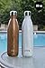 MIRA Vacuum Insulated Travel Water Bottle | Leak-Proof Double Walled Stainless Steel Cola Shape Sports Water Bottle | No Sweating, Keeps Your Drink Hot & Cold | 25 Oz (750 ml) (Wood)