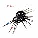 Kalolary 11Pcs/Set Terminal Removal Tools Car Electrical Cable Wiring Crimp Connector Pin Extractor Kit Car Repair Hand Tool Set Plug Key