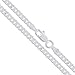 Sterling Silver Italian Curb Chain 3.3mm Solid 925 Italy Miami Link New Necklace 24