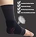 gonicc Professional Foot Sleeve Pair(2 Pcs) with Compression Wrap Support(Middle, Red), Breathable, Stabiling Ligaments, Prevent Re-Injury, Ankle Brace, Volleyball Protective Gear Ankle Guards