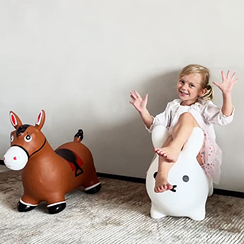 HotMax Bouncy Horse, Inflatable Bouncing Animals Hopper for Toddlers or