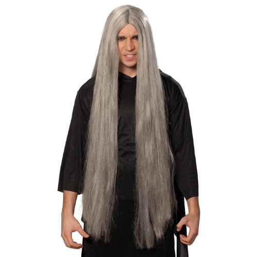 New Wig Witch Sorcerer Waist Length Gray Hair Amazon Co Uk